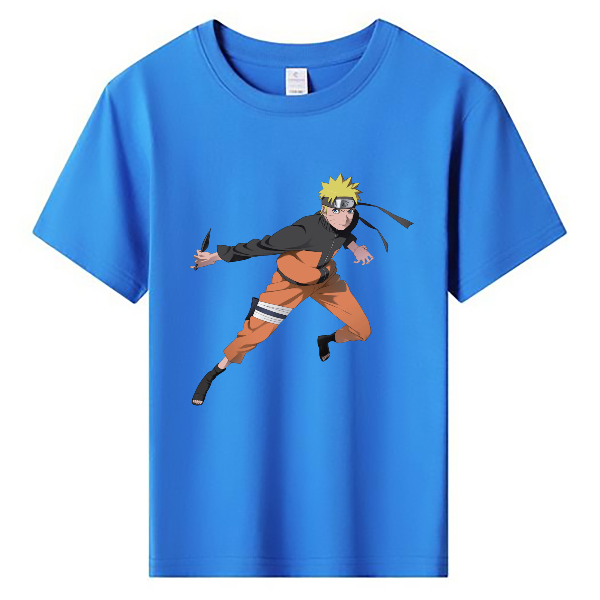 （画像用） NARUTO -ナルト- うずまき ナルト Uzumaki Naruto 綿100％キッズTシャツ（フロントプリント）